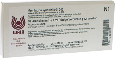 MEMBRANA synovialis GL D 12 Ampullen