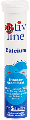 ACTIVLINE Calcium Zitrone Brausetabletten