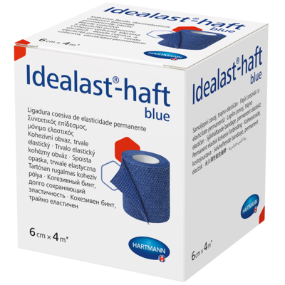 IDEALAST-haft color Binde 6 cmx4 m blau