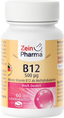 VITAMIN B12 500 µg Methylcobalamin Lutschtabletten