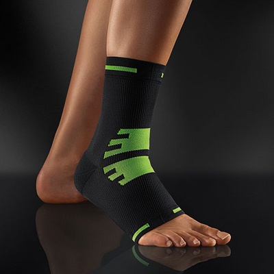 BORT ActiveColor Sport Knöchelbandage M schw./grün