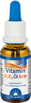 VITAMIN D3K2 Öl forte 2000 I.E. D3+K2 Dr.Jacob\'s