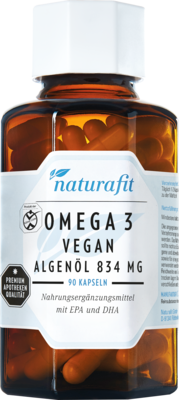 NATURAFIT Omega-3 vegan Algenöl 834 mg Kapseln