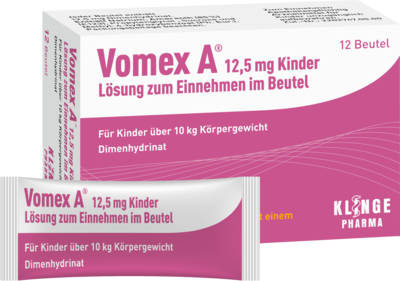 VOMEX A 12,5 mg Kinder Lsg.z.Einnehmen im Beutel