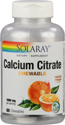 CALCIUMCITRAT 1000 mg Solaray Kautabletten