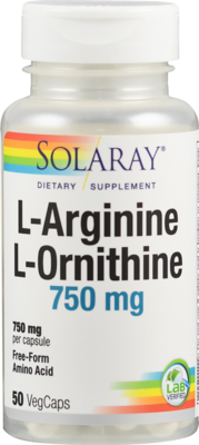 L-ARGININ & L-ORNITHIN 500/250 mg Solaray Kapseln