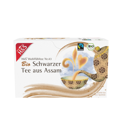 H&S Bio Schwarzer Tee aus Assam Filterbeutel