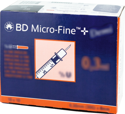 BD MICRO-FINE+ Insulinspr.0,3 ml U100 0,3x8 mm