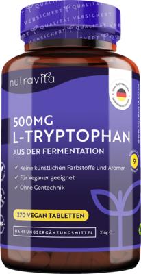 L-TRYPTOPHAN 500 mg hochdosiert vegan Tabletten