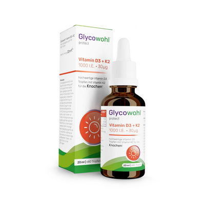 GLYCOWOHL Vitamin D3 1000 I.E.+K2 30 µg Tropfen