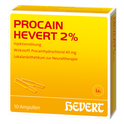 PROCAIN Hevert 2% Injektionslösung Ampullen