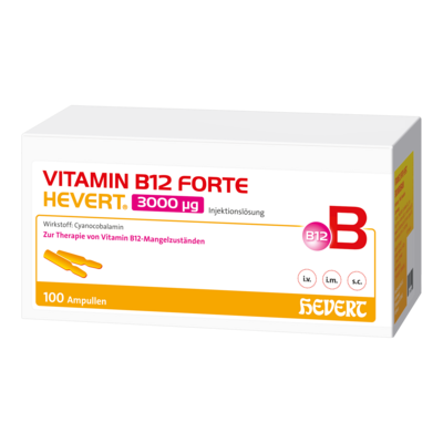 VITAMIN B12 FORTE Hevert 3000 µg Inj.-Lsg.Amp.