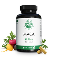 GREEN NATURALS Maca 2800mg hochdos.40:1 vegan Kps.