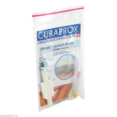 CURAPROX CPS 403 prime Home+Travel Set 1Halt.+3Bü.