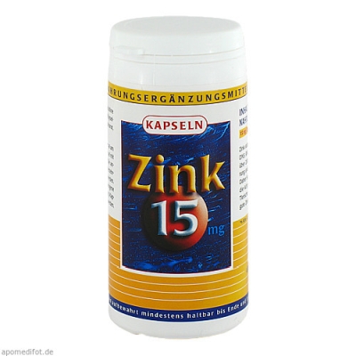 ZINK 15 mg Zinkgluconat Kapseln