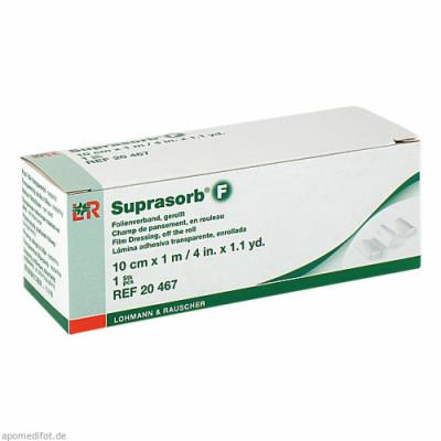 SUPRASORB F Folien-Wundverb.10 cmx1 m unste.Rolle