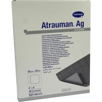 ATRAUMAN Ag 10x10 cm steril Kompressen