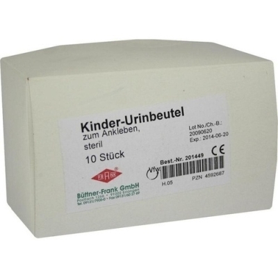 URIN AUFFANGBEUTEL f.Kinder steril 100 ml