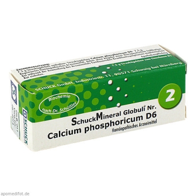 SCHUCKMINERAL Globuli 2 Calcium phosphoricum D 6