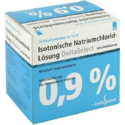 ISOTONISCHE NaCl 0,9% DELTAMEDICA Inf.-Lsg.Pl.Amp.