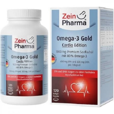 OMEGA-3 GOLD Herz DHA 300mg/EPA 400mg Softgel-Kap.