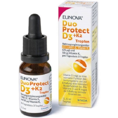 EUNOVA DuoProtect D3+K2 1000 I.E./50 µg Tropfen